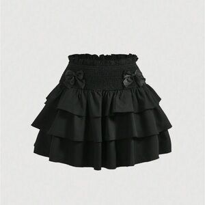 Black Tiered Skirt